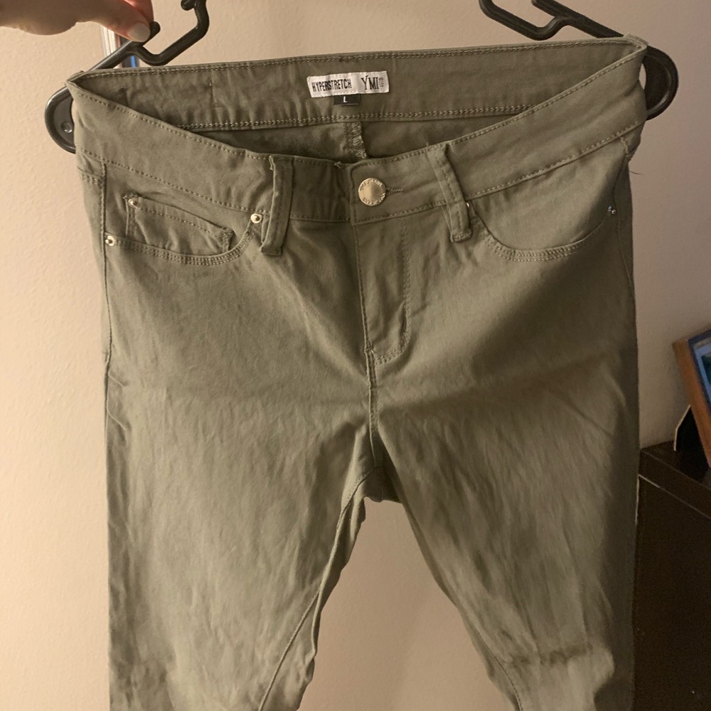 YMI Hyperstretch L Army Green Jeans